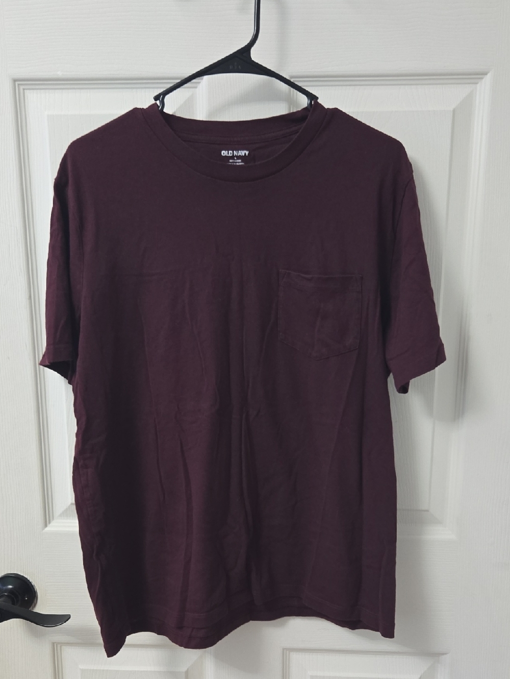 Old Navy Men's Dark Burgundy Pocket Tee